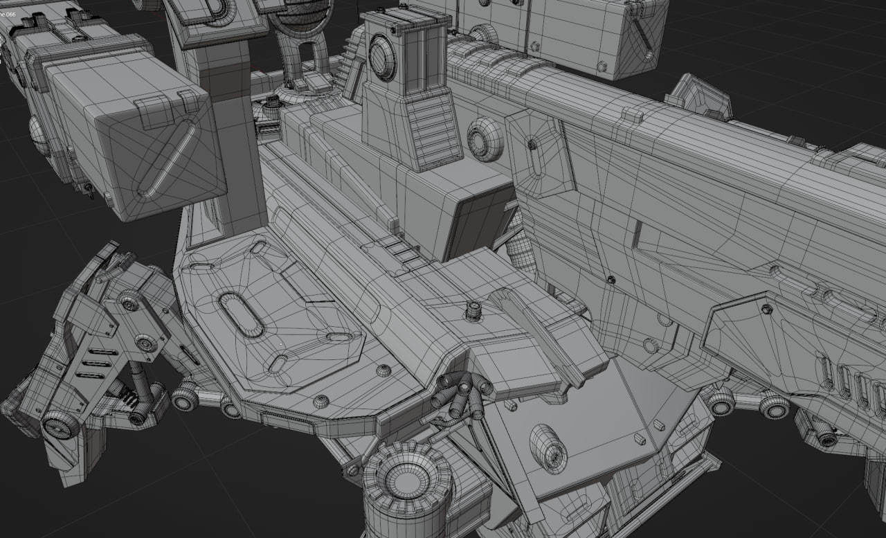 Firewalker MBT-700 Low-poly 3D model_12