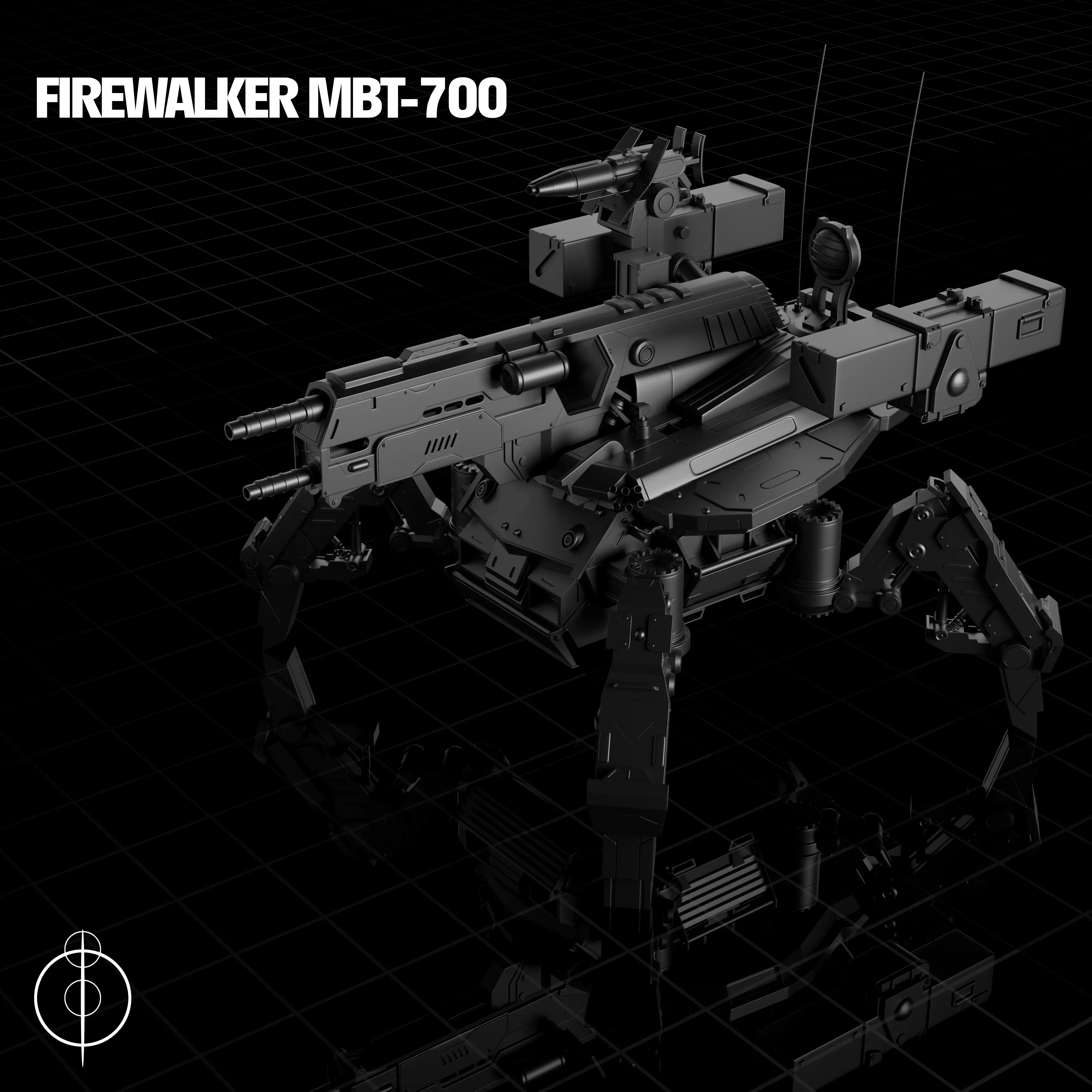 Firewalker MBT-700 Low-poly 3D model_0