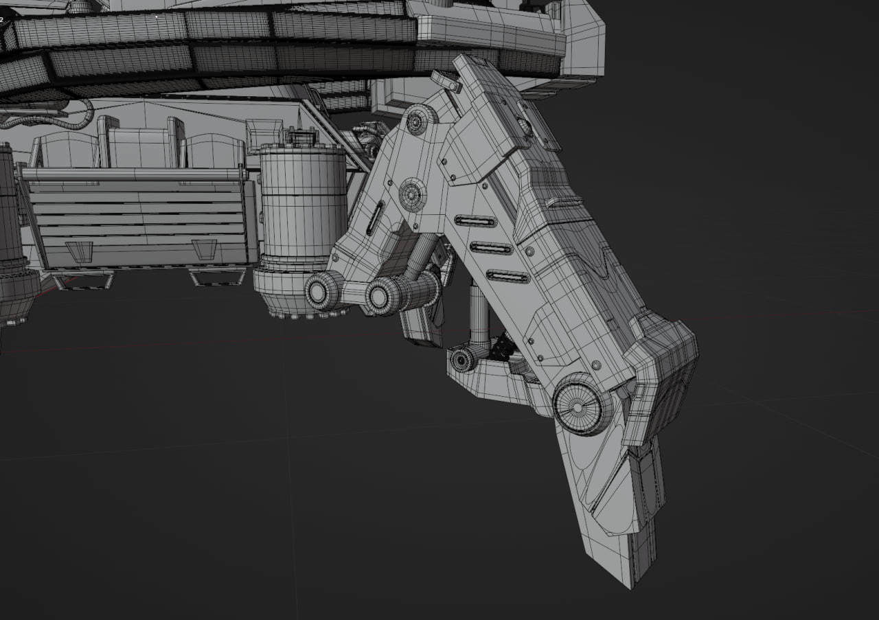 Firewalker MBT-700 Low-poly 3D model_17