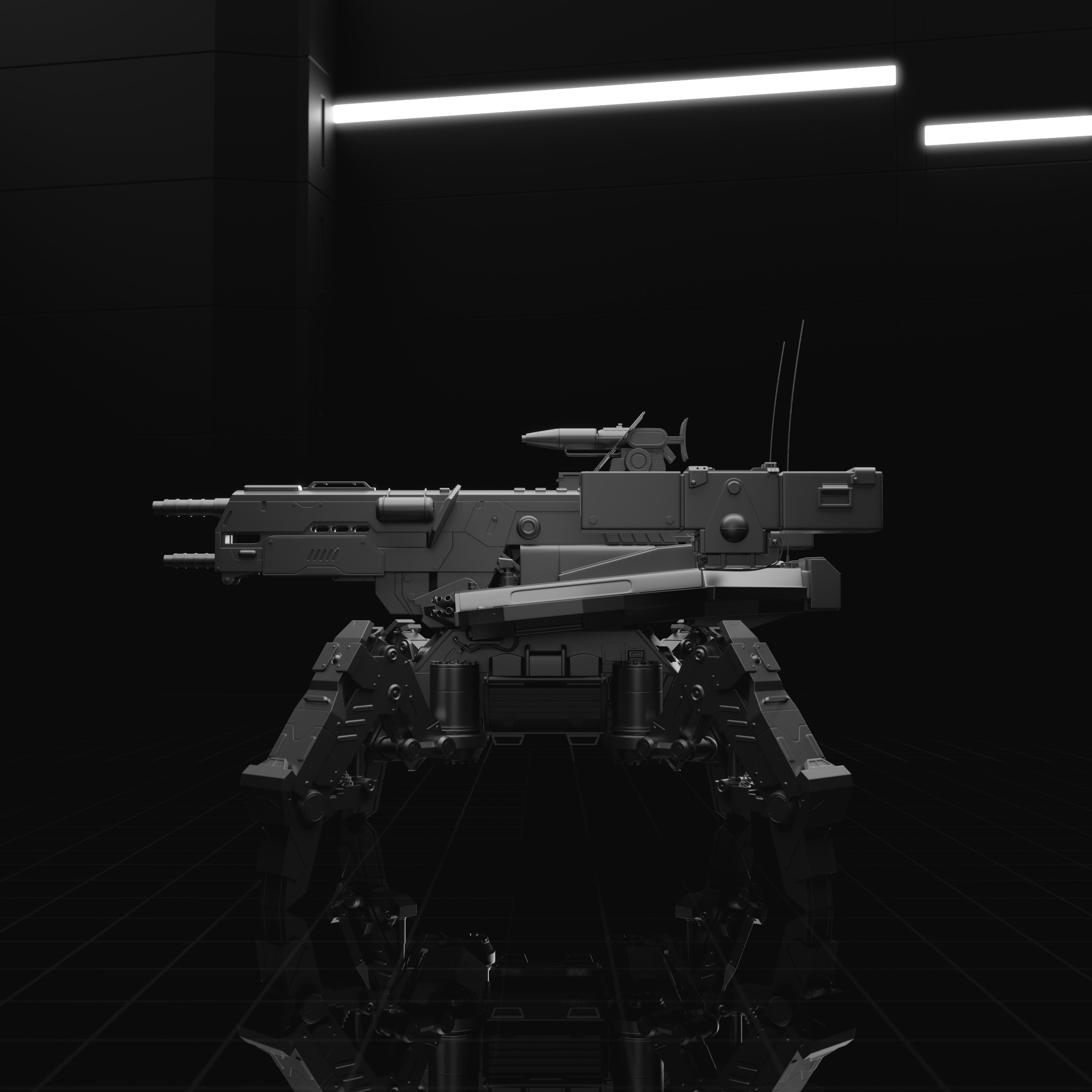 Firewalker MBT-700 Low-poly 3D model_3
