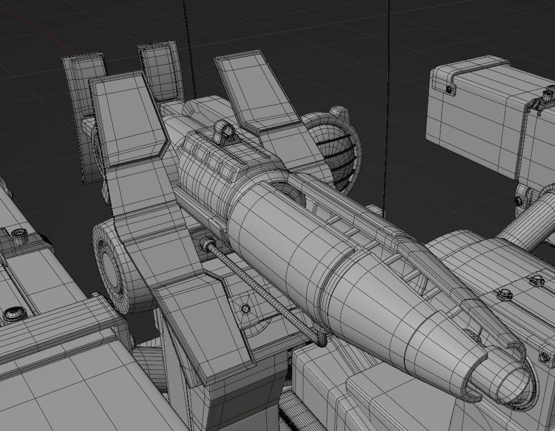 Firewalker MBT-700 Low-poly 3D model_16