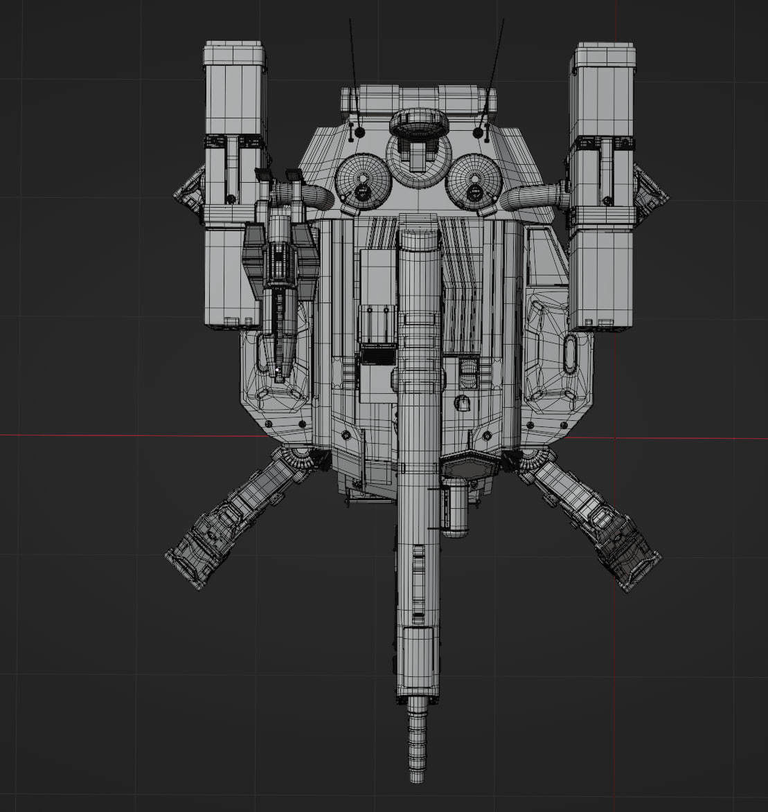 Firewalker MBT-700 Low-poly 3D model_10
