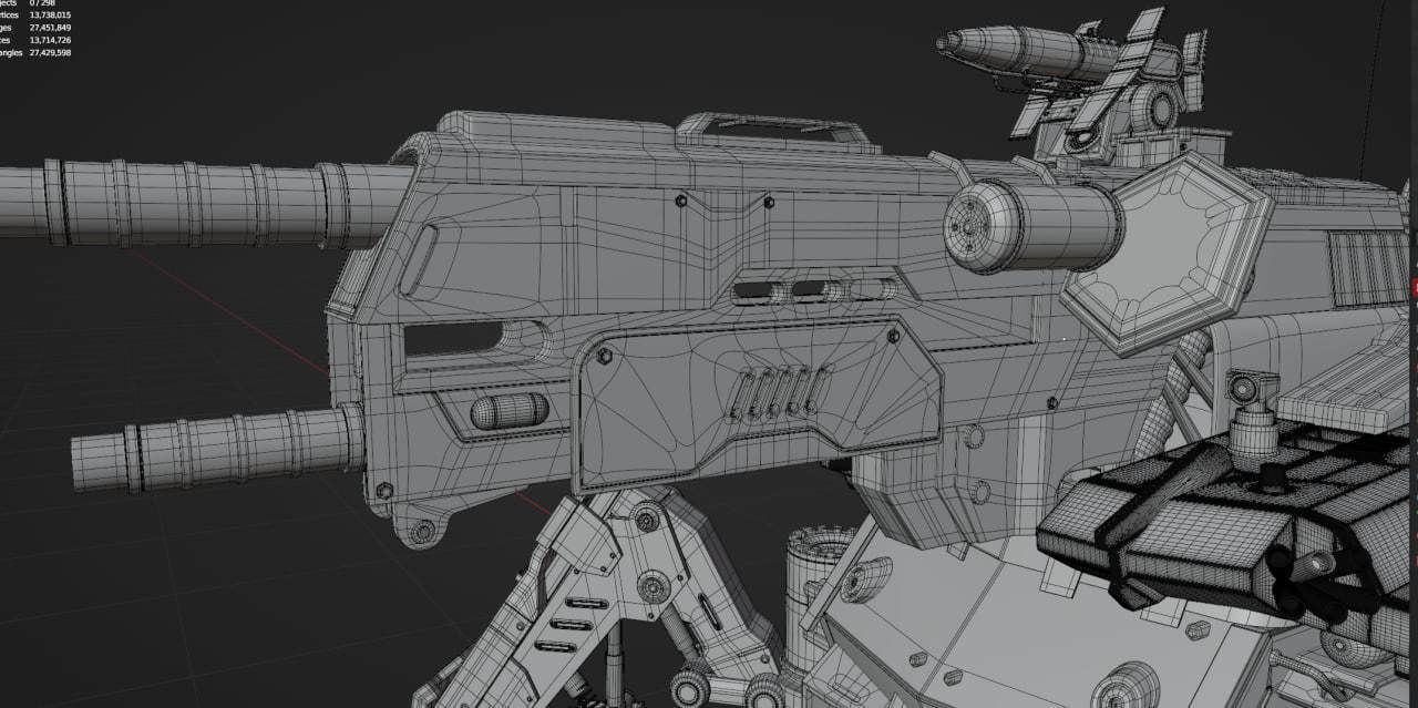 Firewalker MBT-700 Low-poly 3D model_13