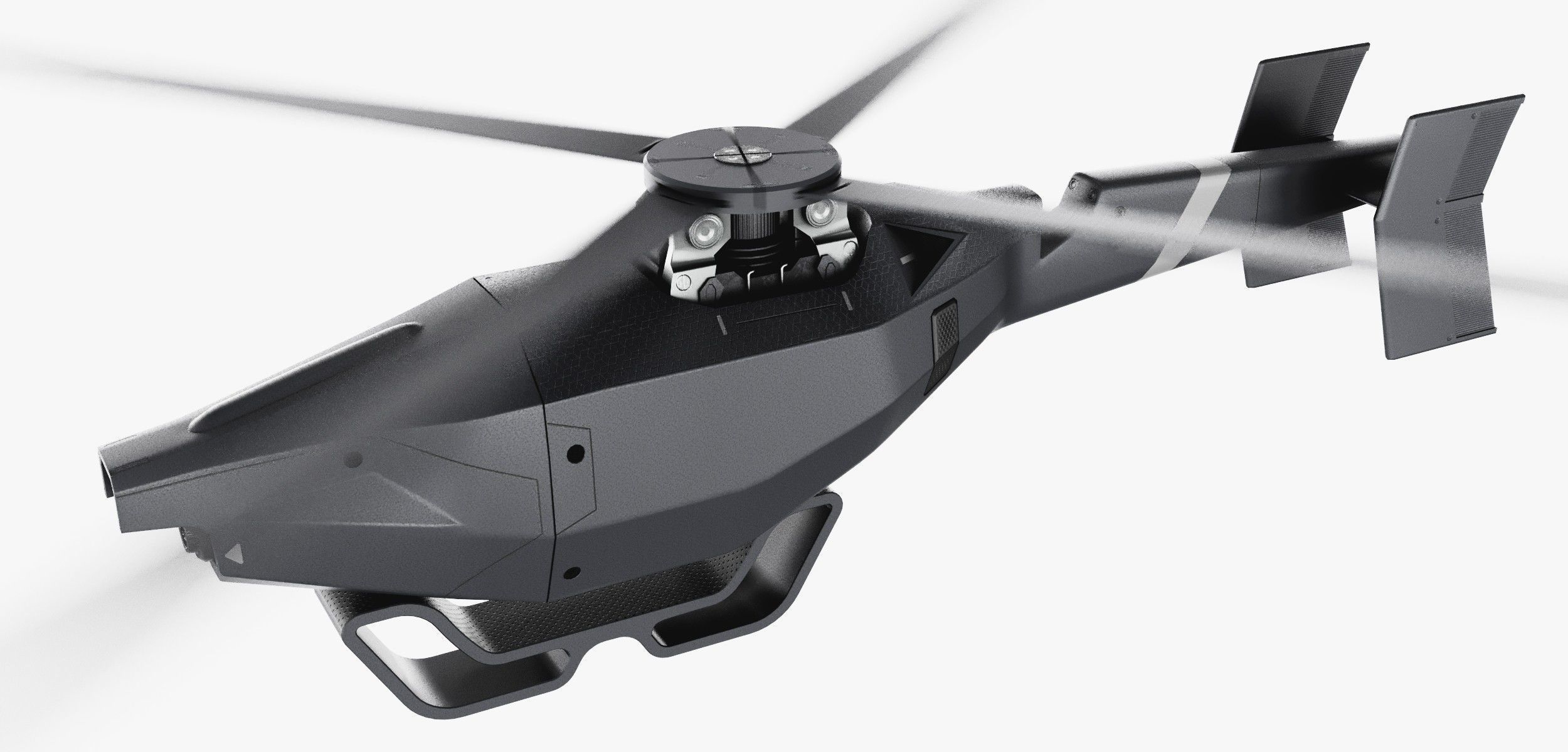 Small Militery Spy Drone Low-poly 3D model_24