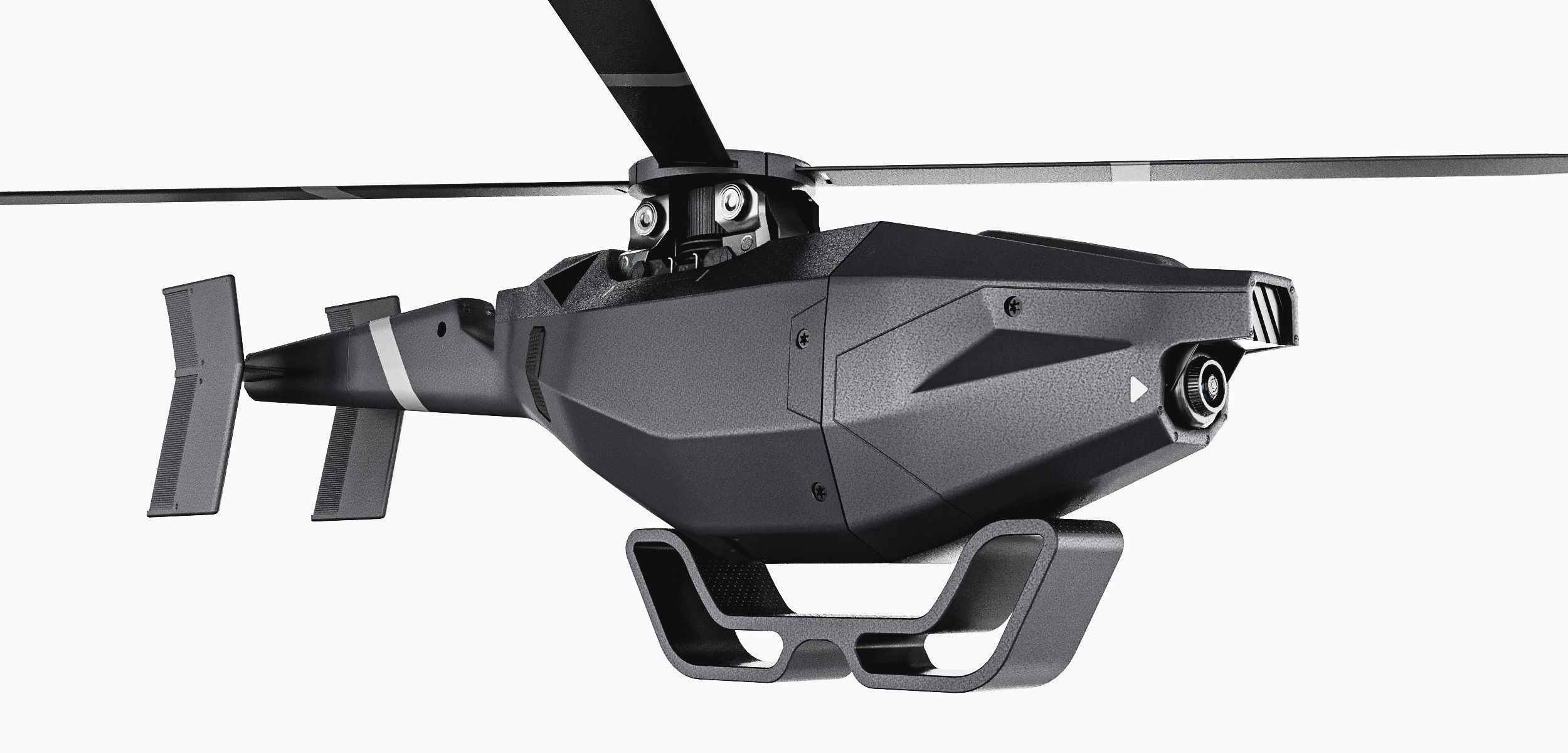 Small Militery Spy Drone Low-poly 3D model_6