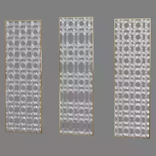 Modern glass partition pattern
