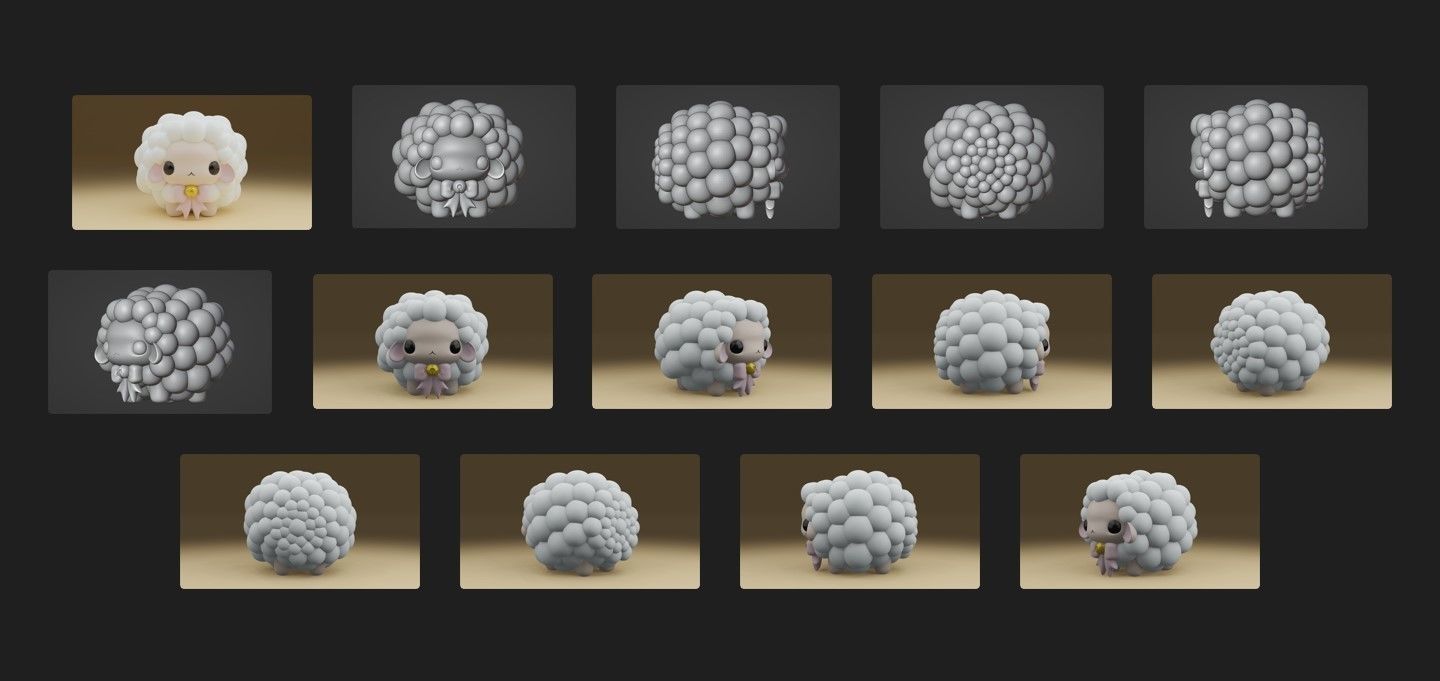 sheep 3D print model_1