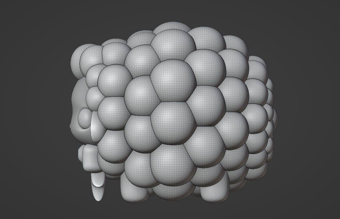 sheep 3D print model_5