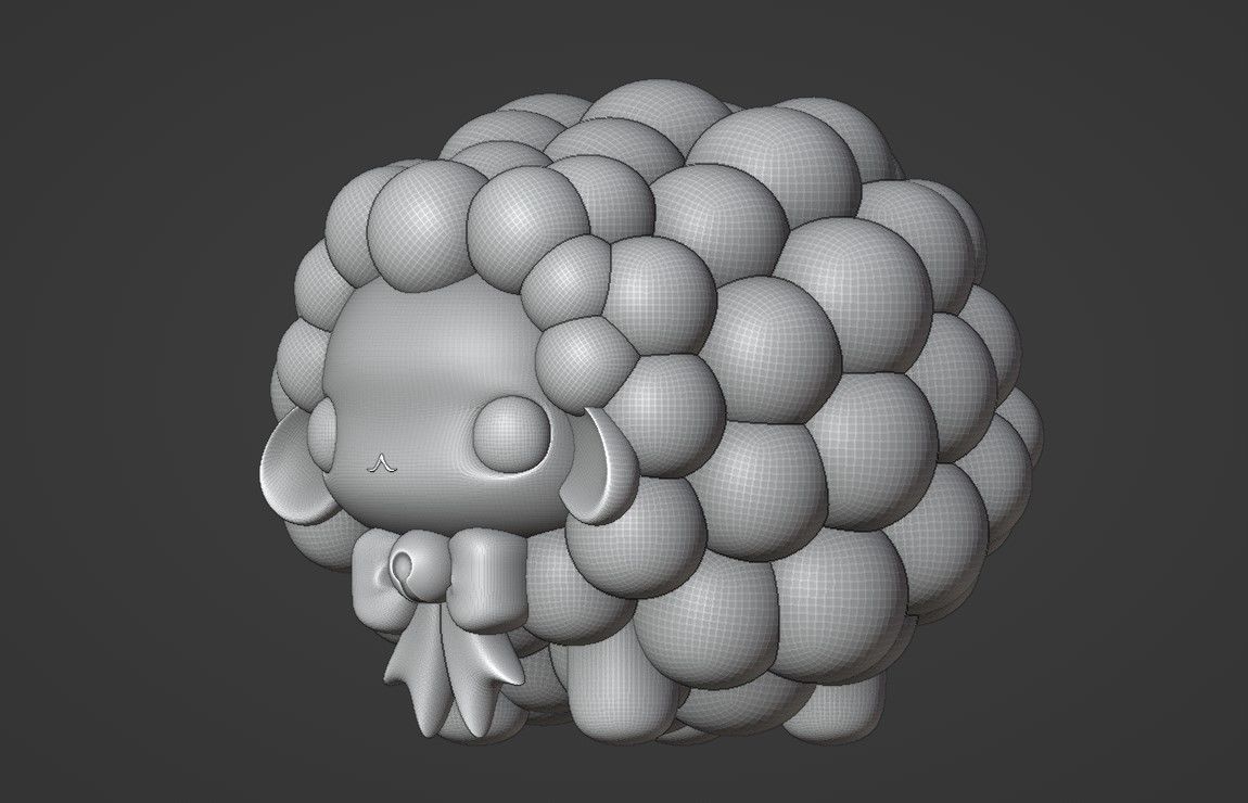 sheep 3D print model_6
