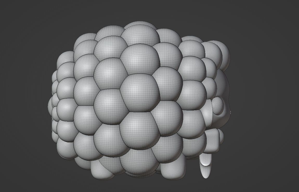sheep 3D print model_3
