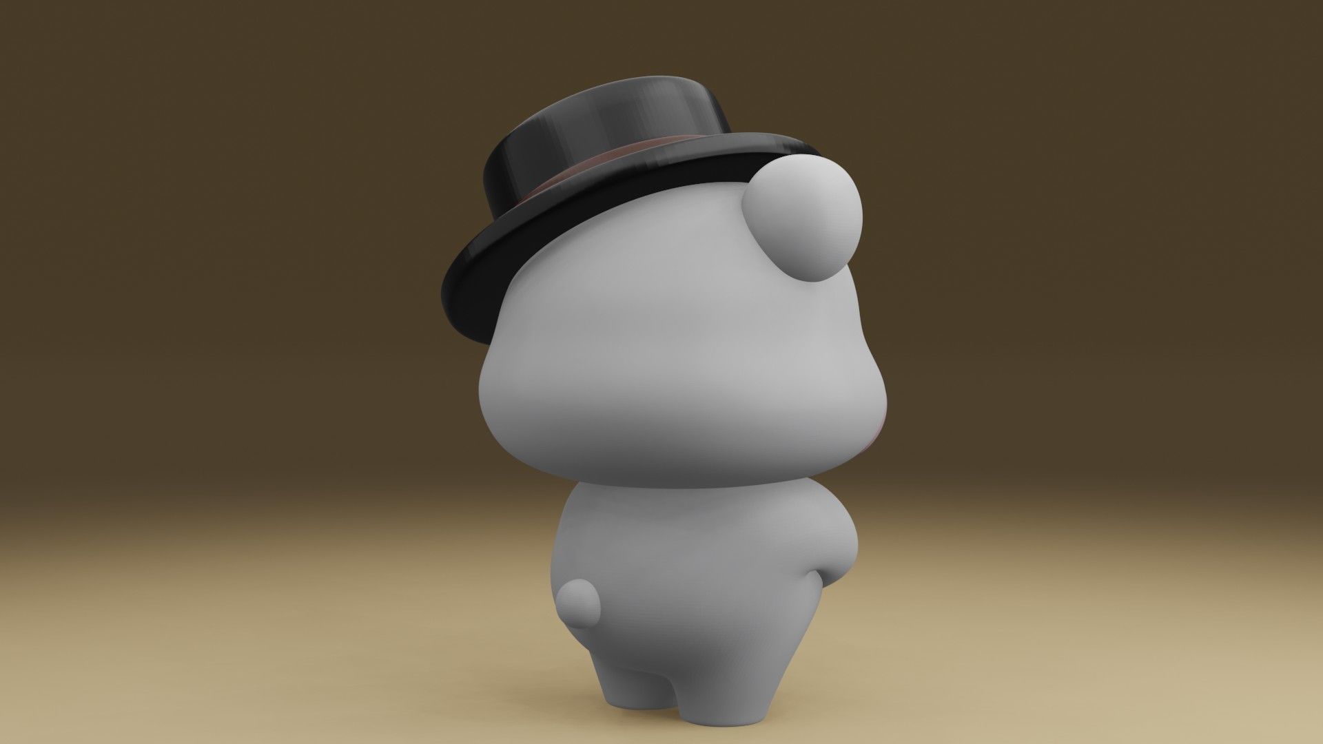 cute bear  3D print model_10