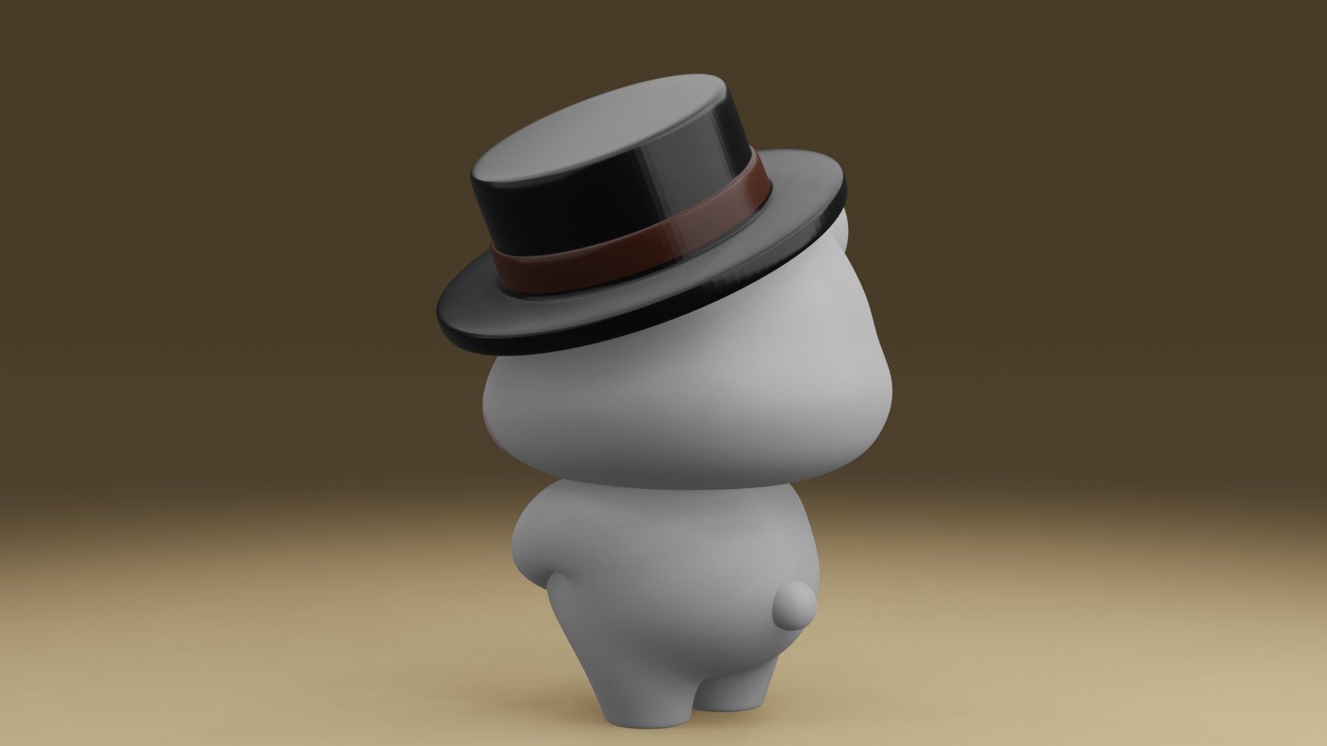 cute bear  3D print model_12