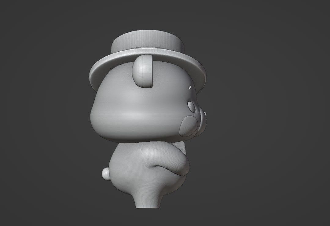 cute bear  3D print model_3