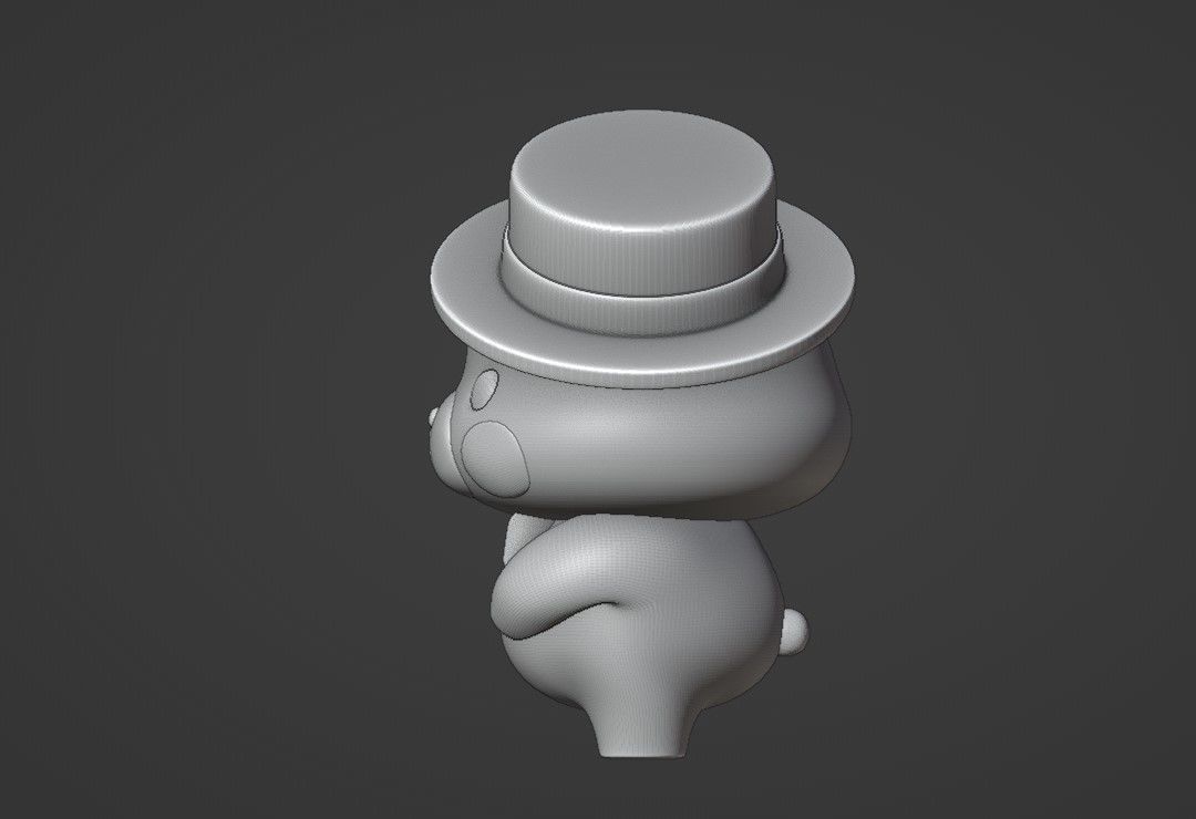 cute bear  3D print model_5