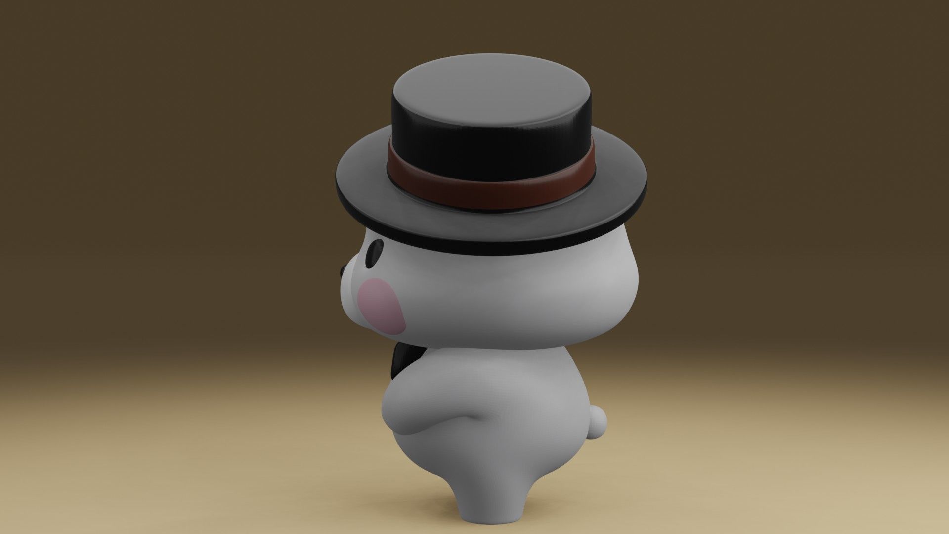 cute bear  3D print model_13