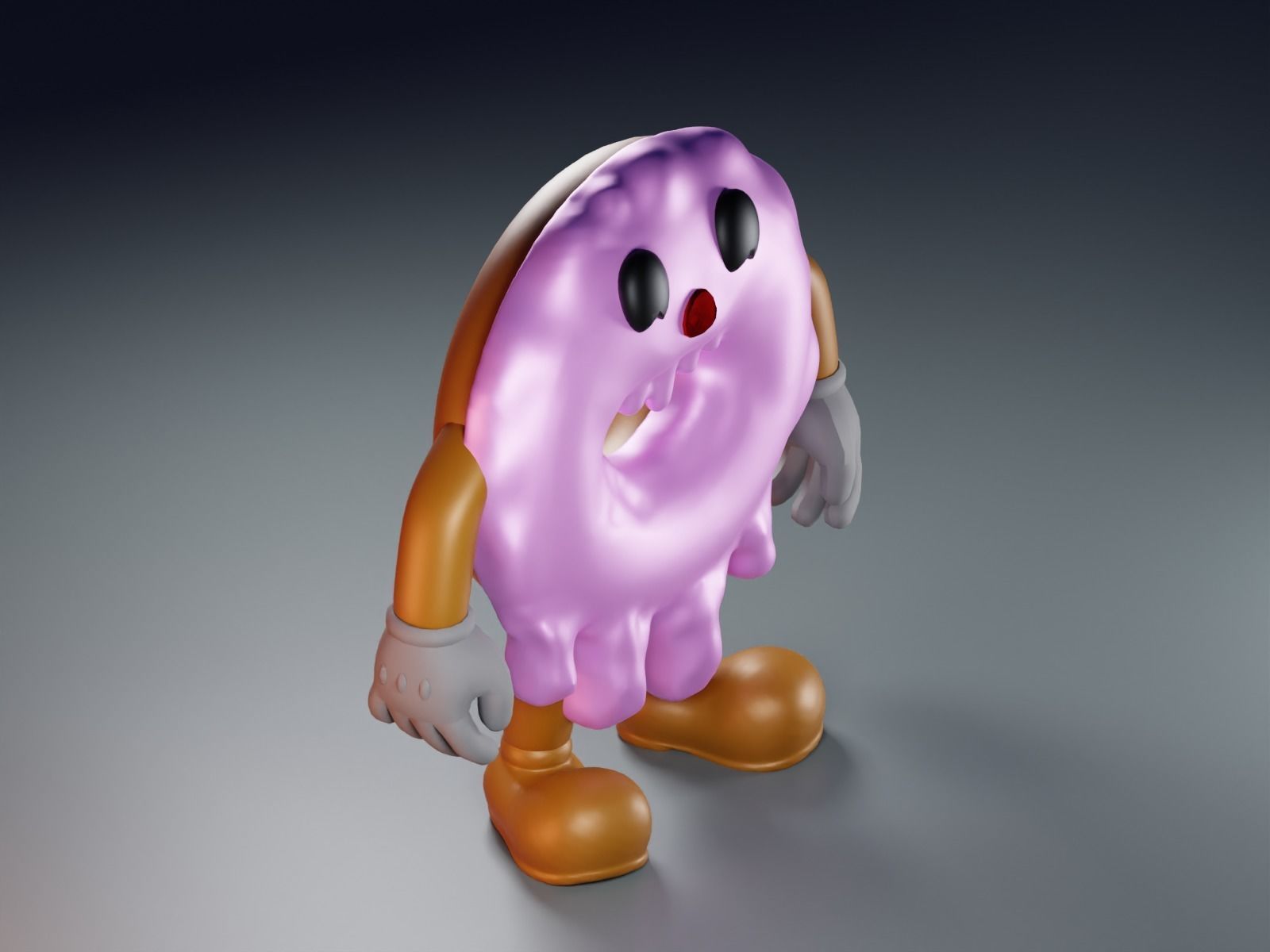 Cute Donut  Fan Art Toy  3D print model_3