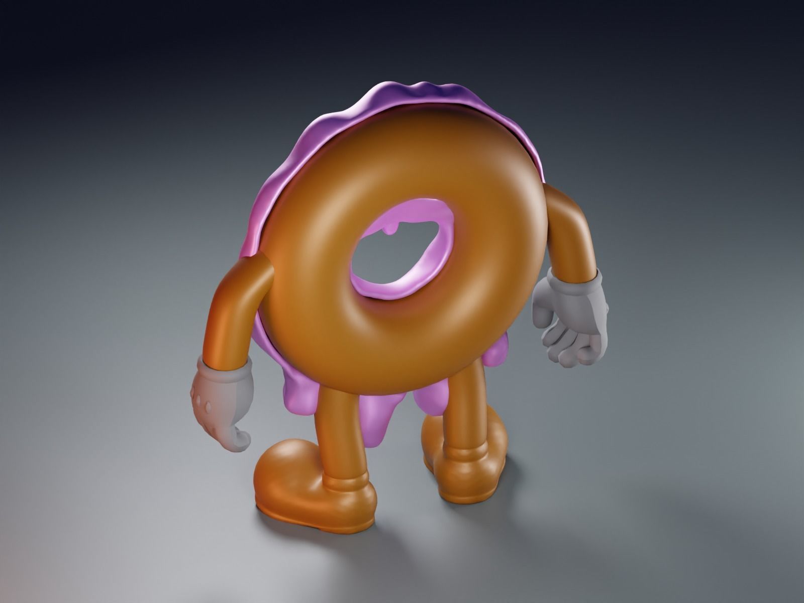 Cute Donut  Fan Art Toy  3D print model_6