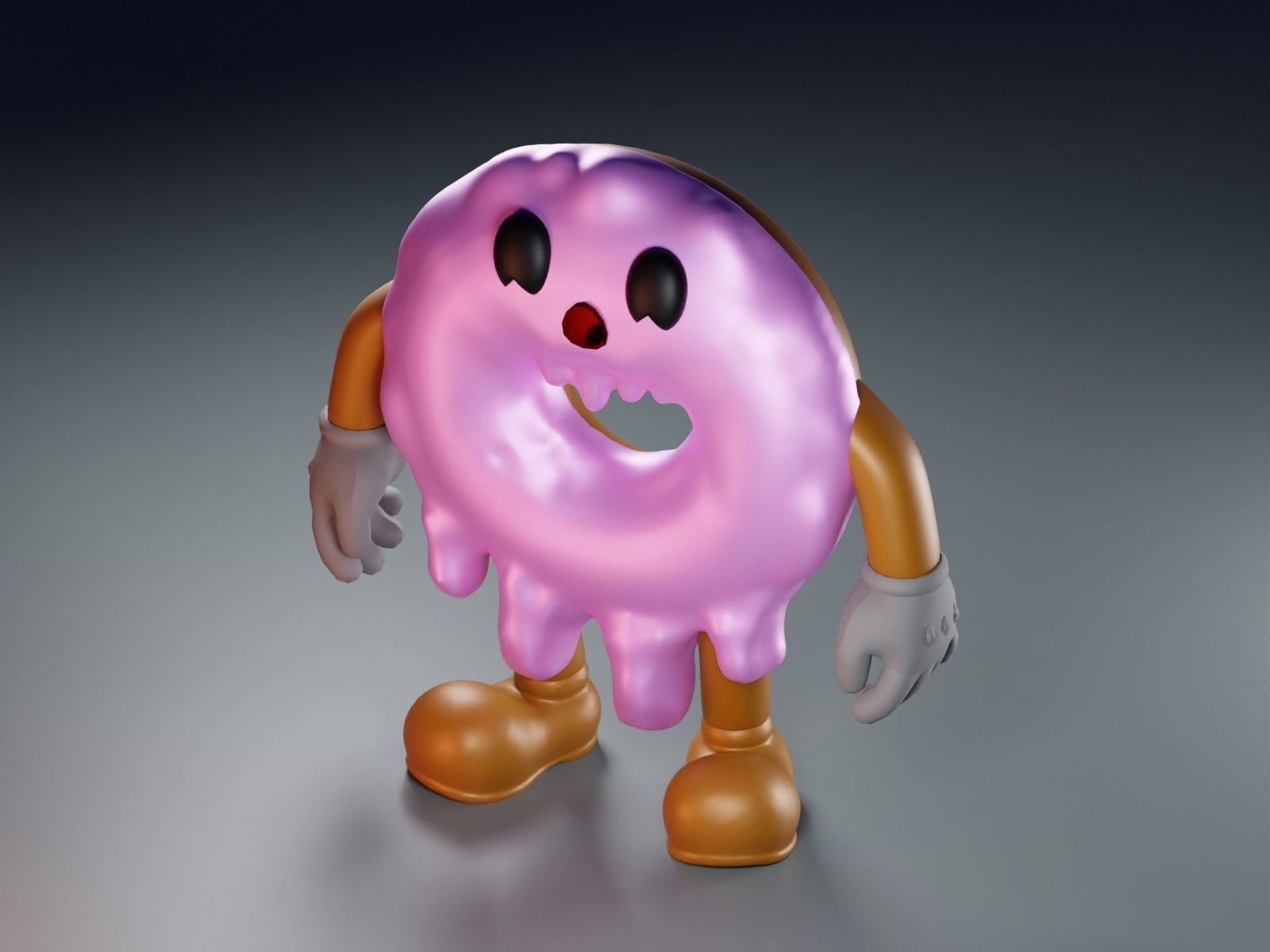 Cute Donut  Fan Art Toy  3D print model_10