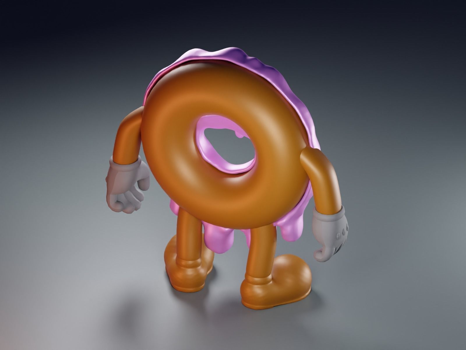 Cute Donut  Fan Art Toy  3D print model_5