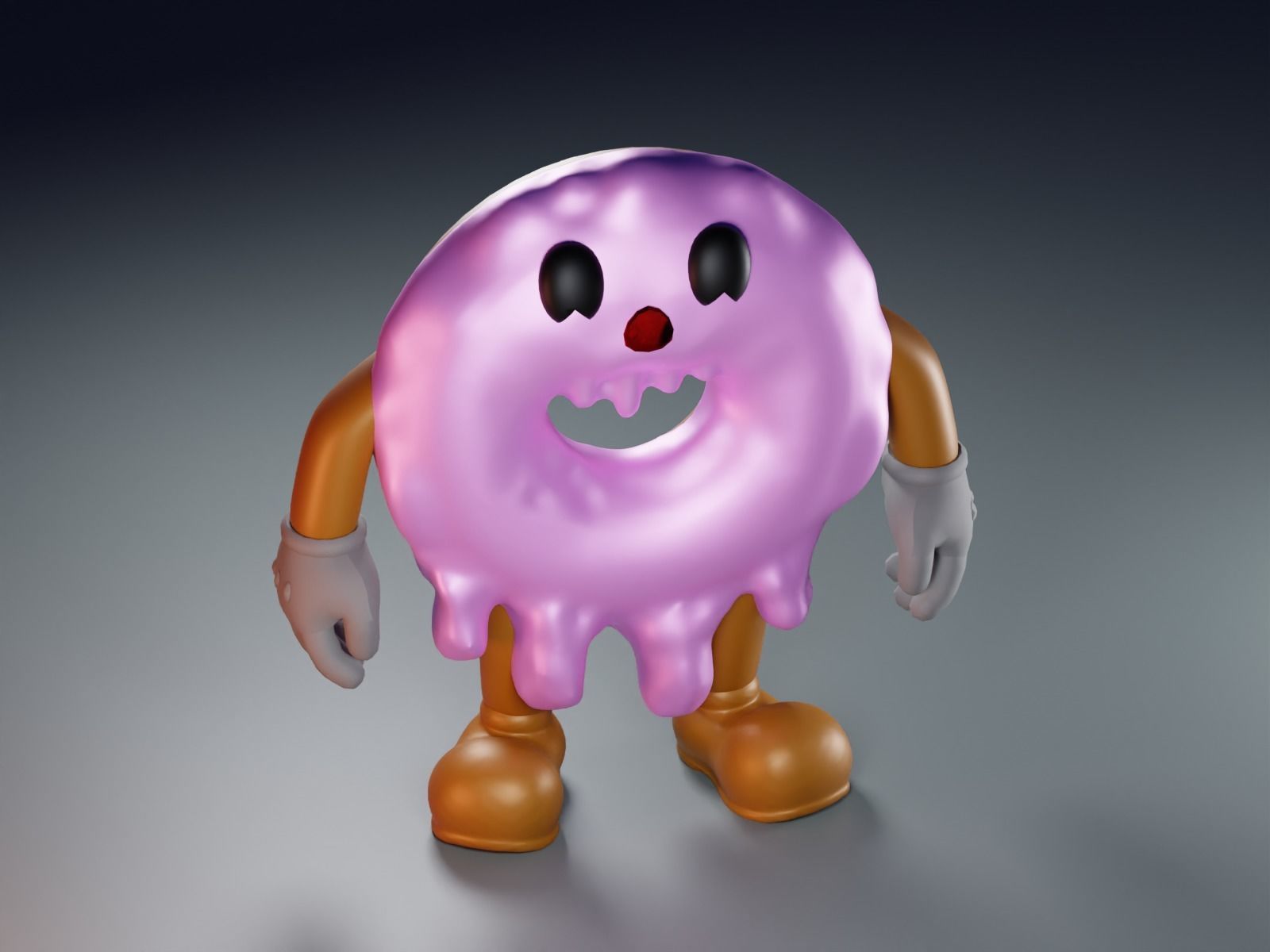 Cute Donut  Fan Art Toy  3D print model_2