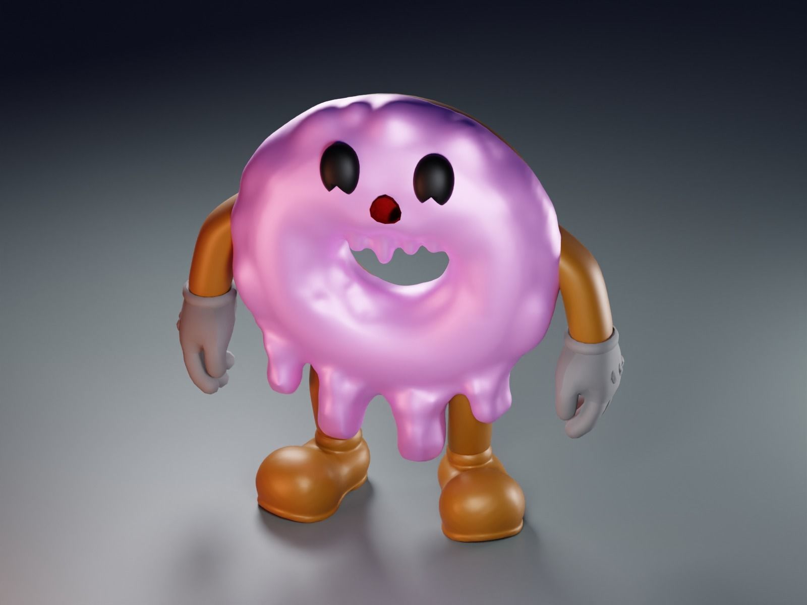 Cute Donut  Fan Art Toy  3D print model_1