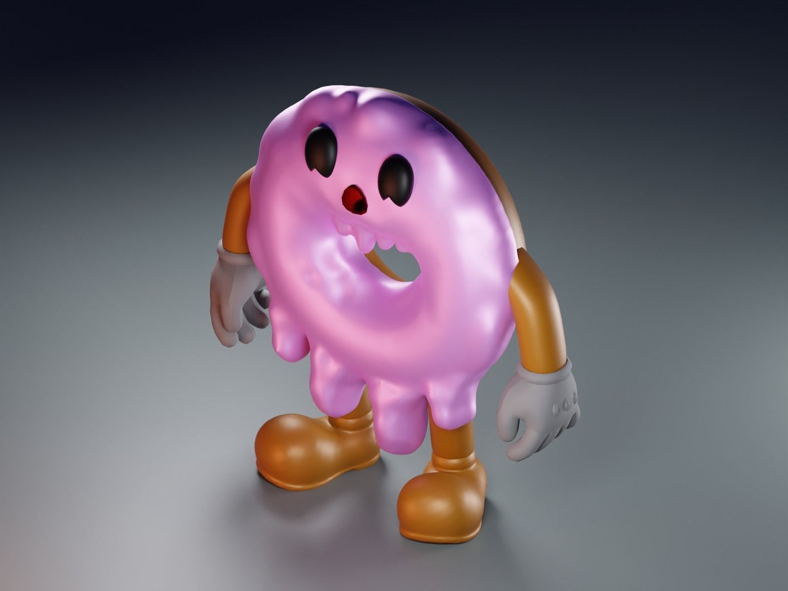 Cute Donut  Fan Art Toy  3D print model_9