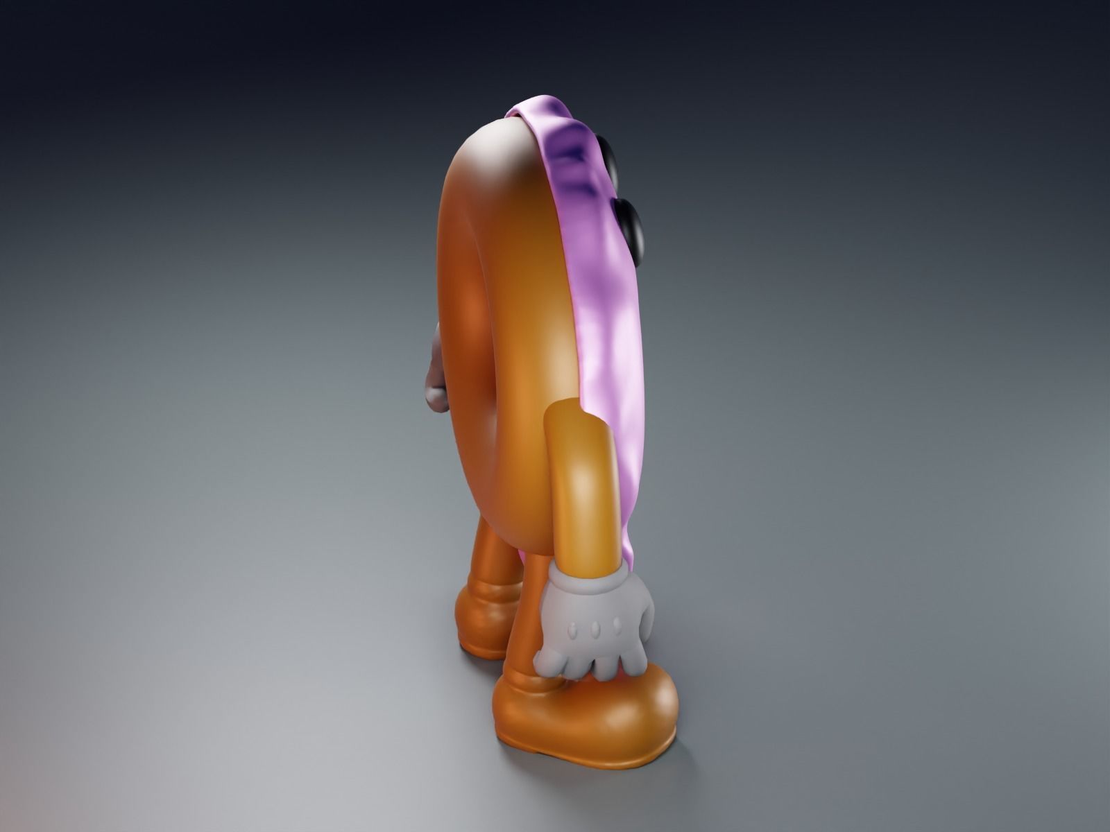 Cute Donut  Fan Art Toy  3D print model_4