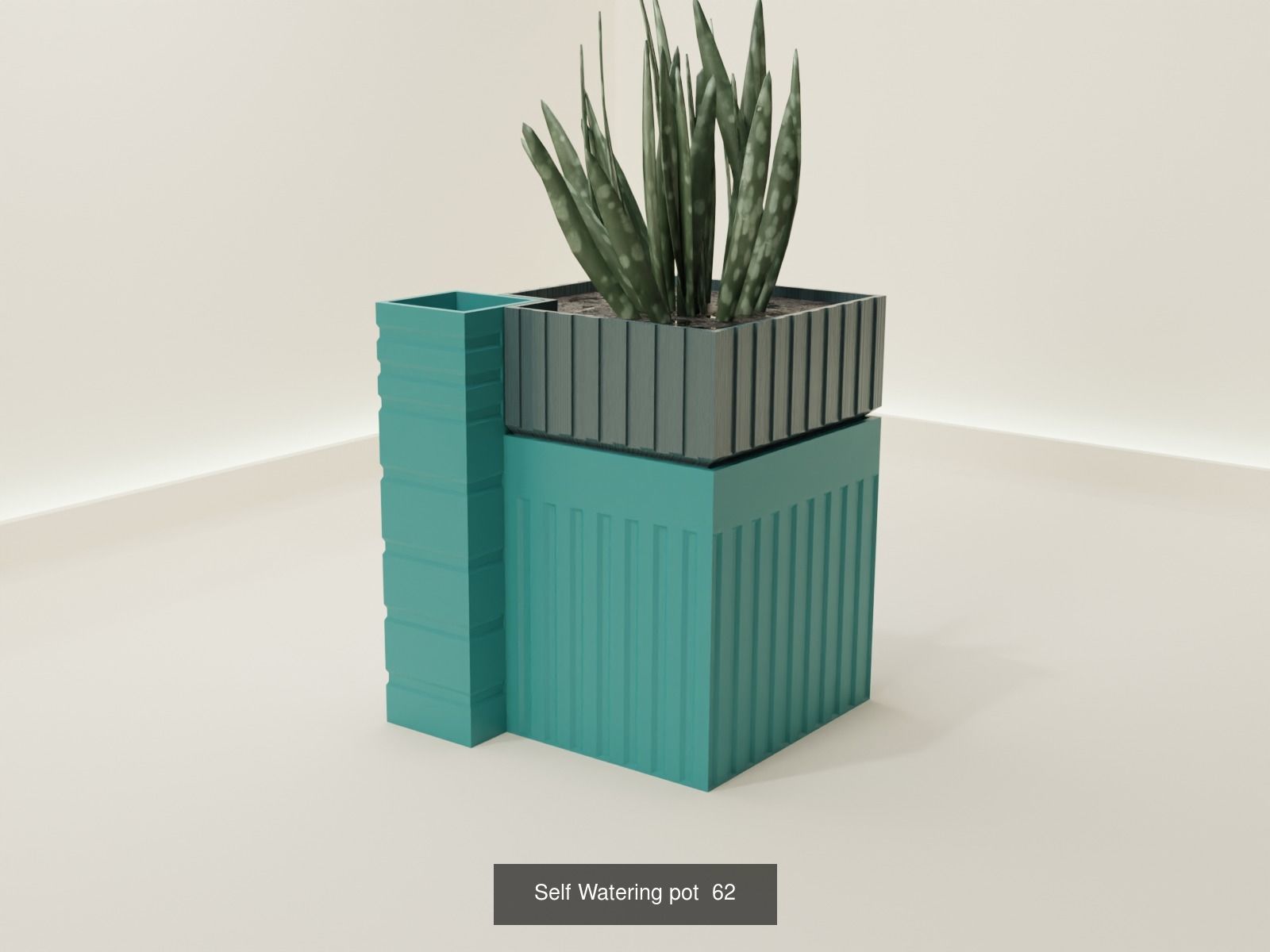 100 plant pot colection 3D Model Collection_72