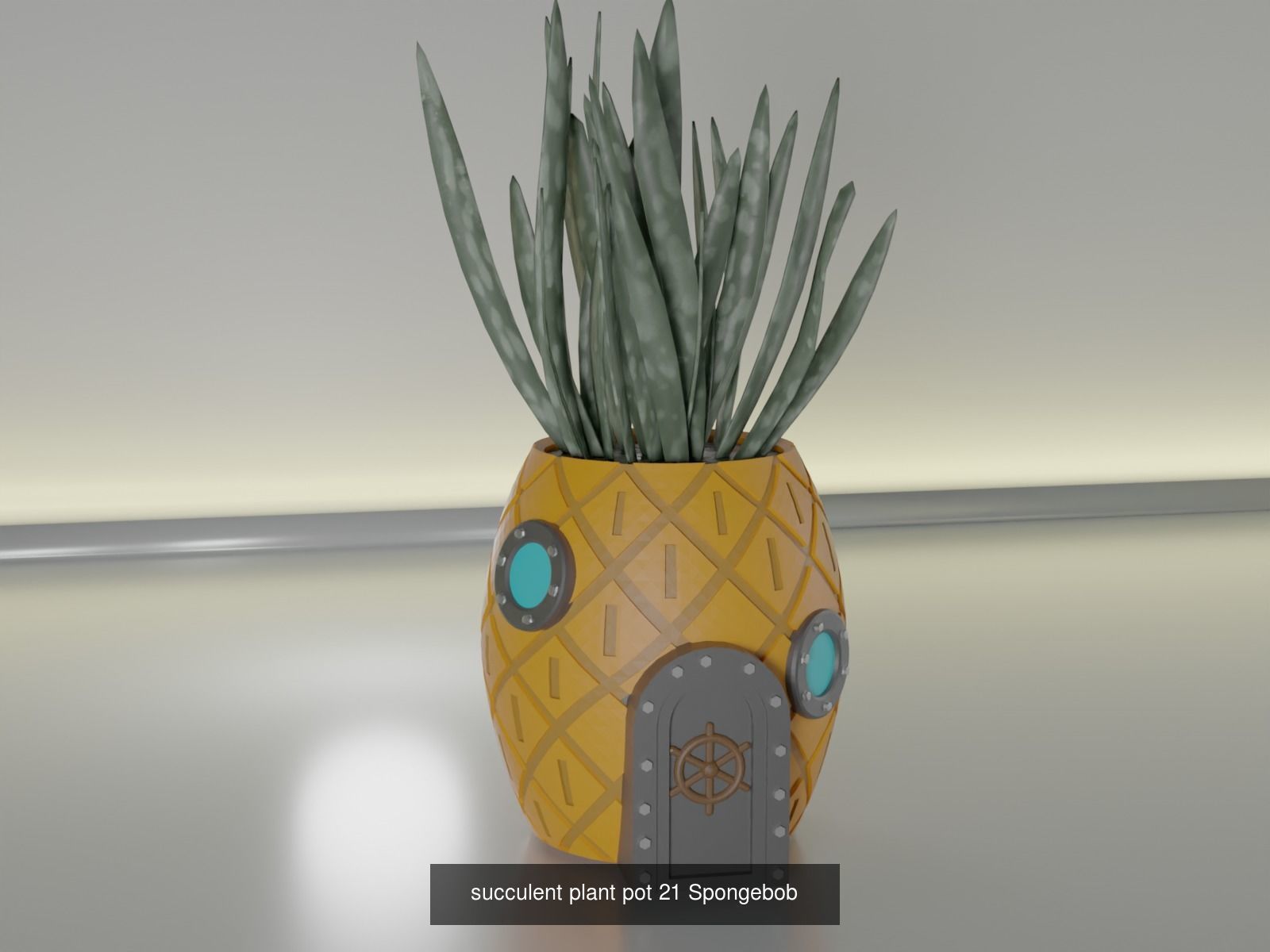 100 plant pot colection 3D Model Collection_35
