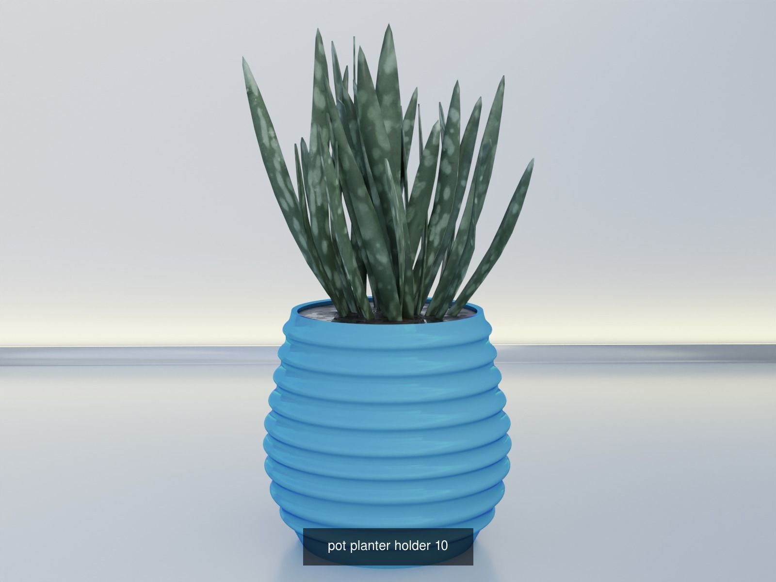 100 plant pot colection 3D Model Collection_24