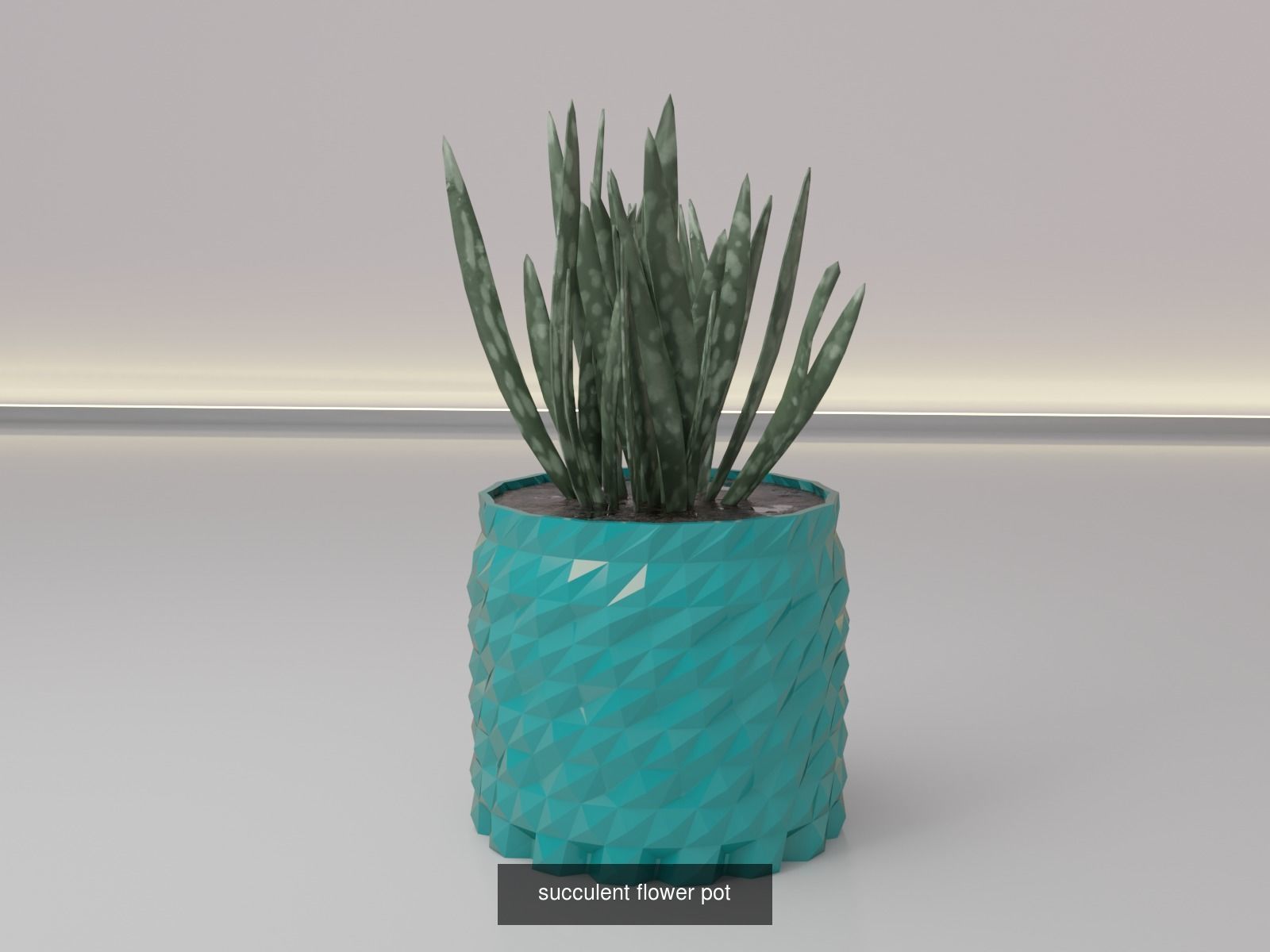 100 plant pot colection 3D Model Collection_21