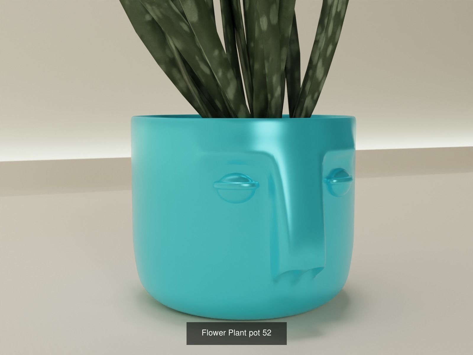 100 plant pot colection 3D Model Collection_66