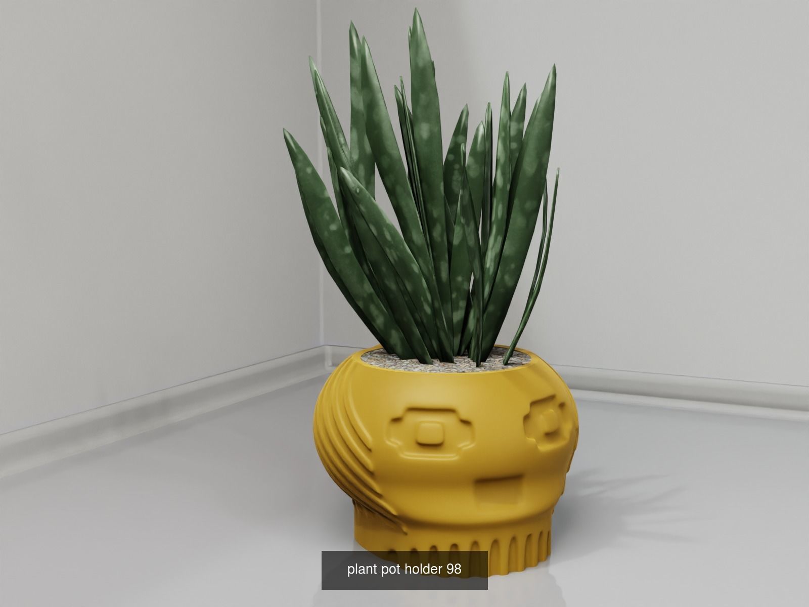 100 plant pot colection 3D Model Collection_108
