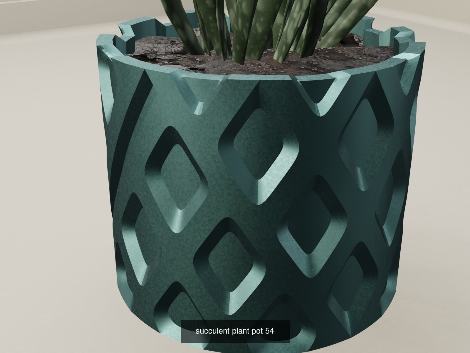 100 plant pot colection 3D Model Collection_68