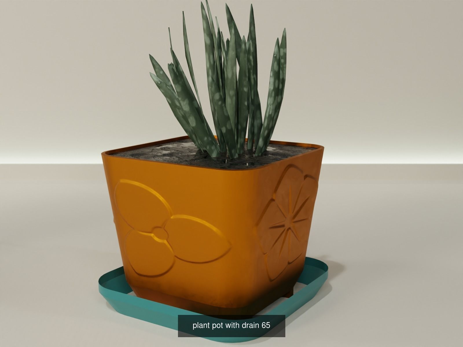 100 plant pot colection 3D Model Collection_75
