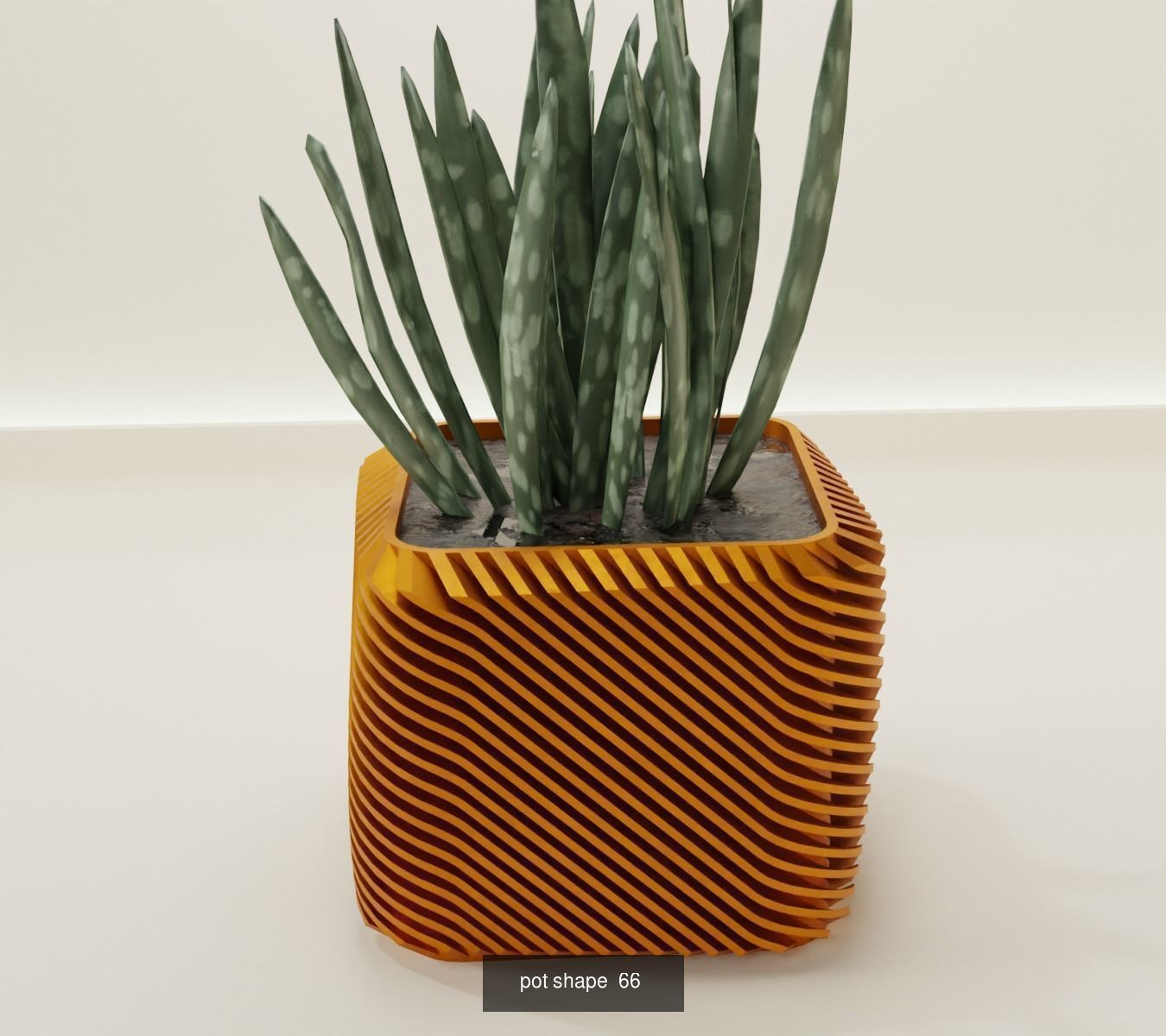 100 plant pot colection 3D Model Collection_76