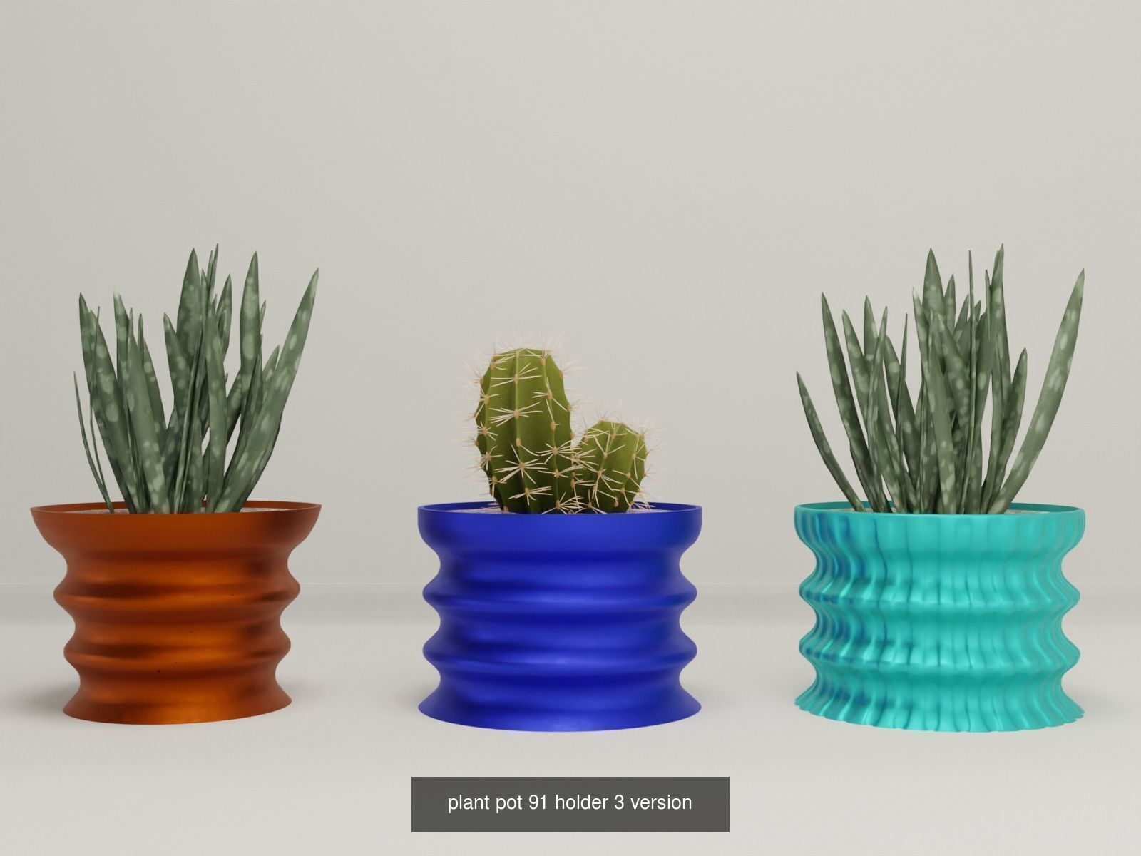100 plant pot colection 3D Model Collection_101