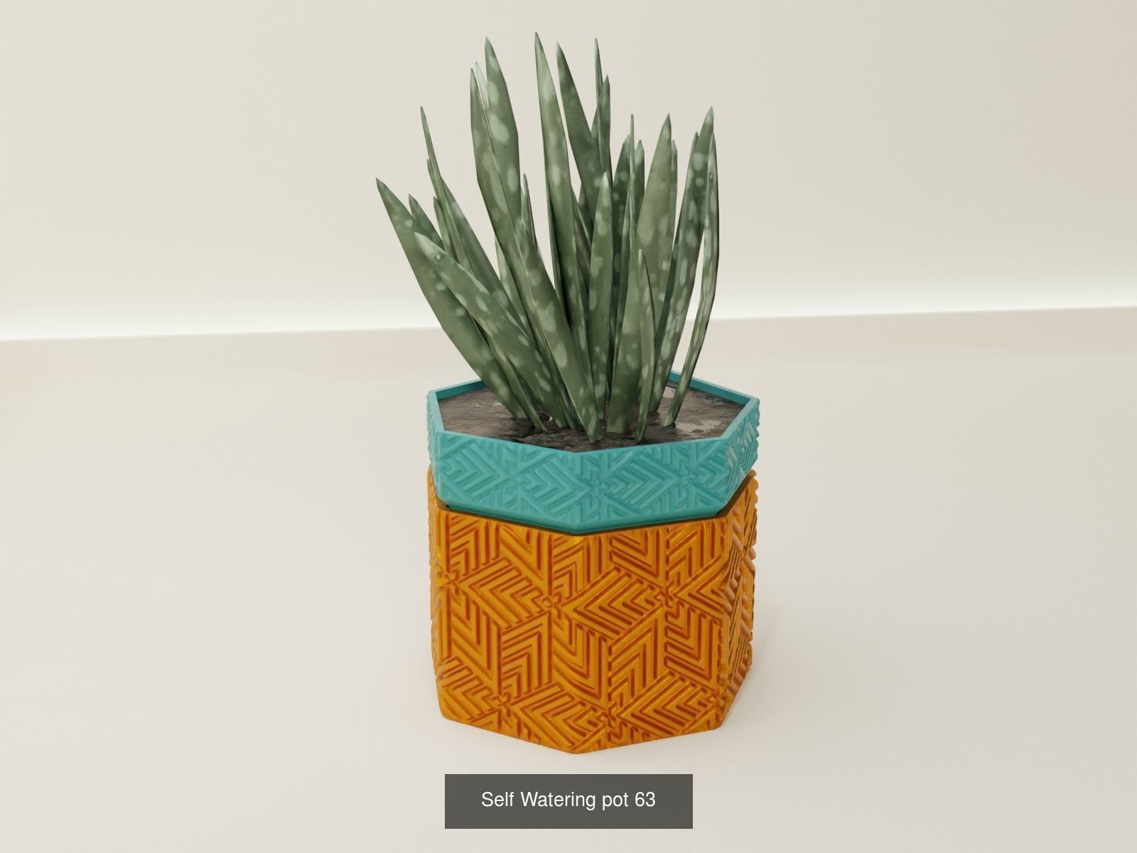 100 plant pot colection 3D Model Collection_73