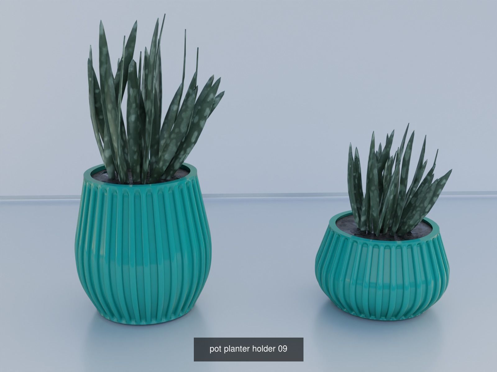 100 plant pot colection 3D Model Collection_23