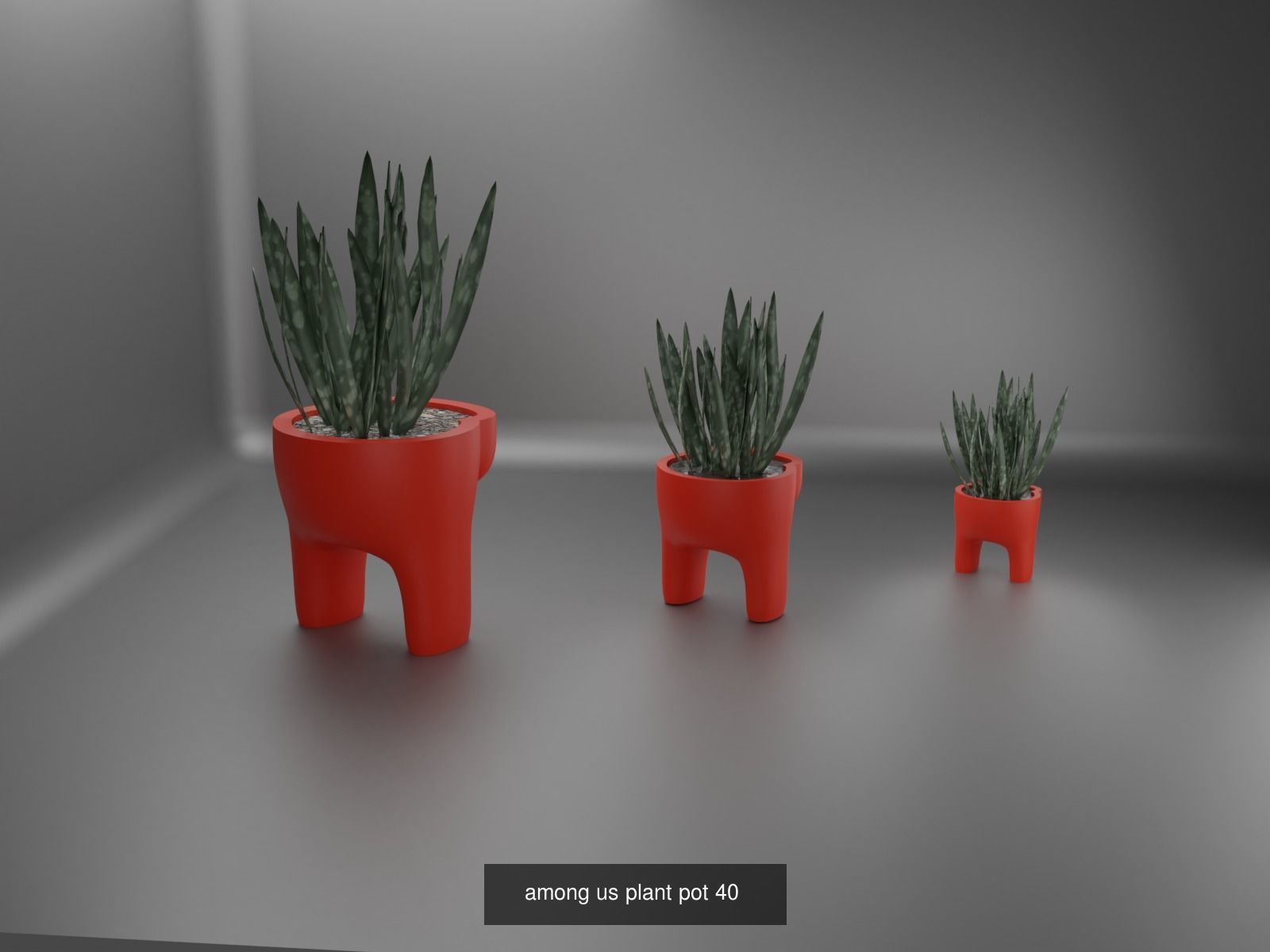 100 plant pot colection 3D Model Collection_54