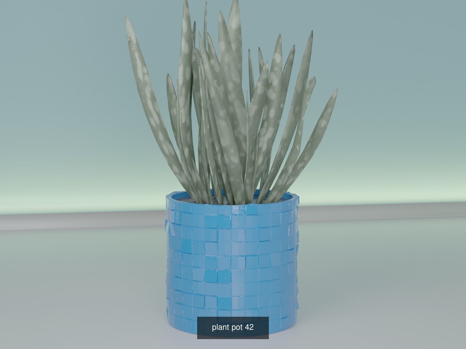 100 plant pot colection 3D Model Collection_56