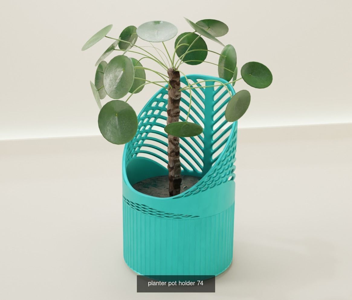 100 plant pot colection 3D Model Collection_84