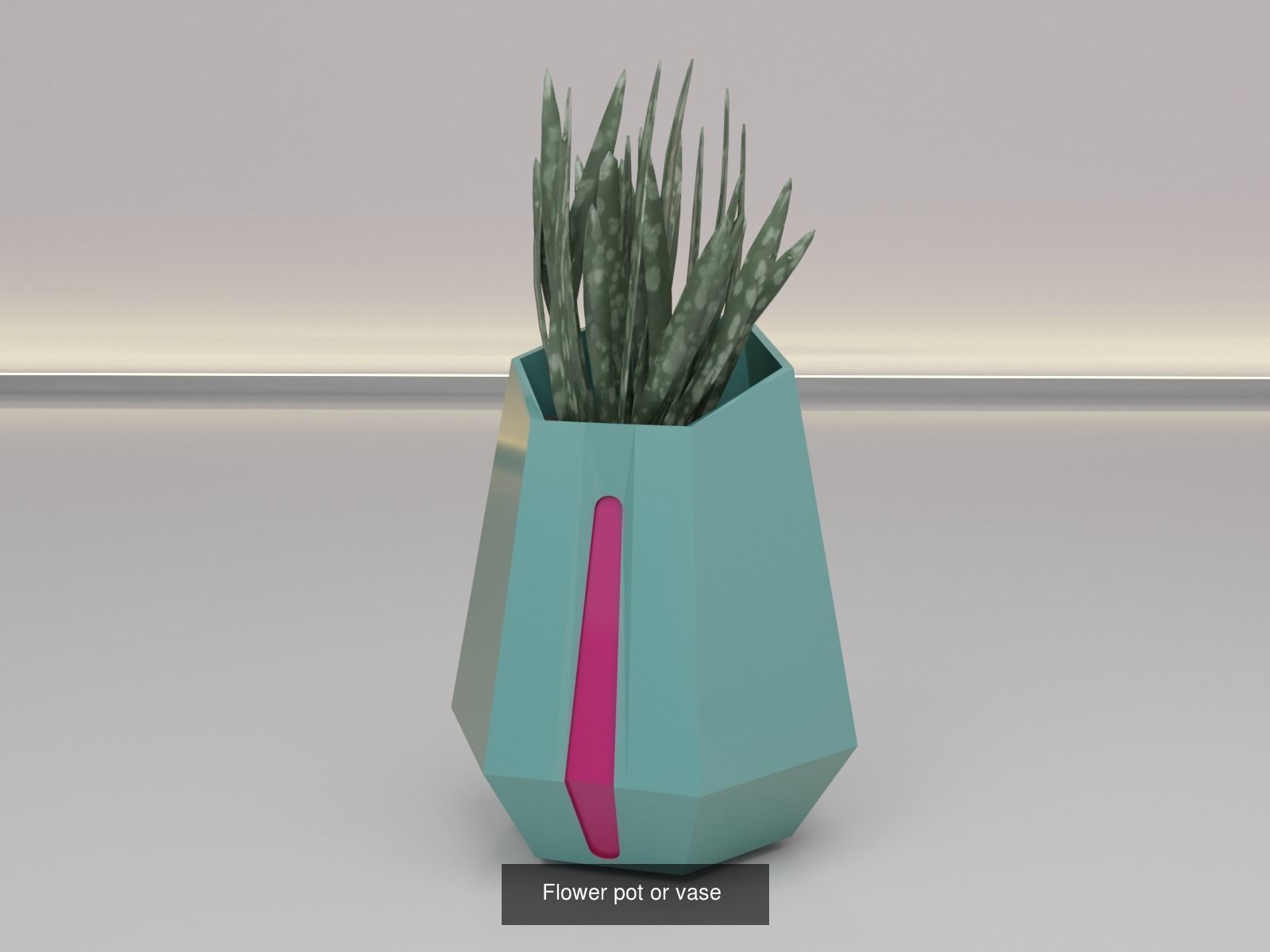 100 plant pot colection 3D Model Collection_22