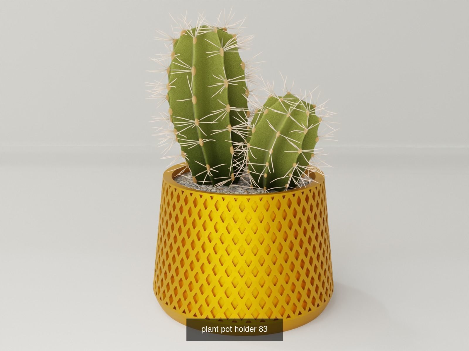 100 plant pot colection 3D Model Collection_93