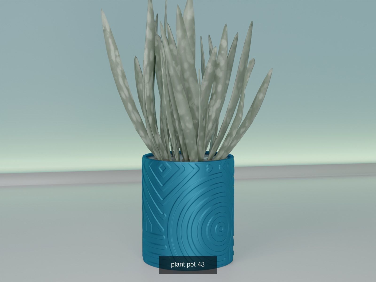 100 plant pot colection 3D Model Collection_57