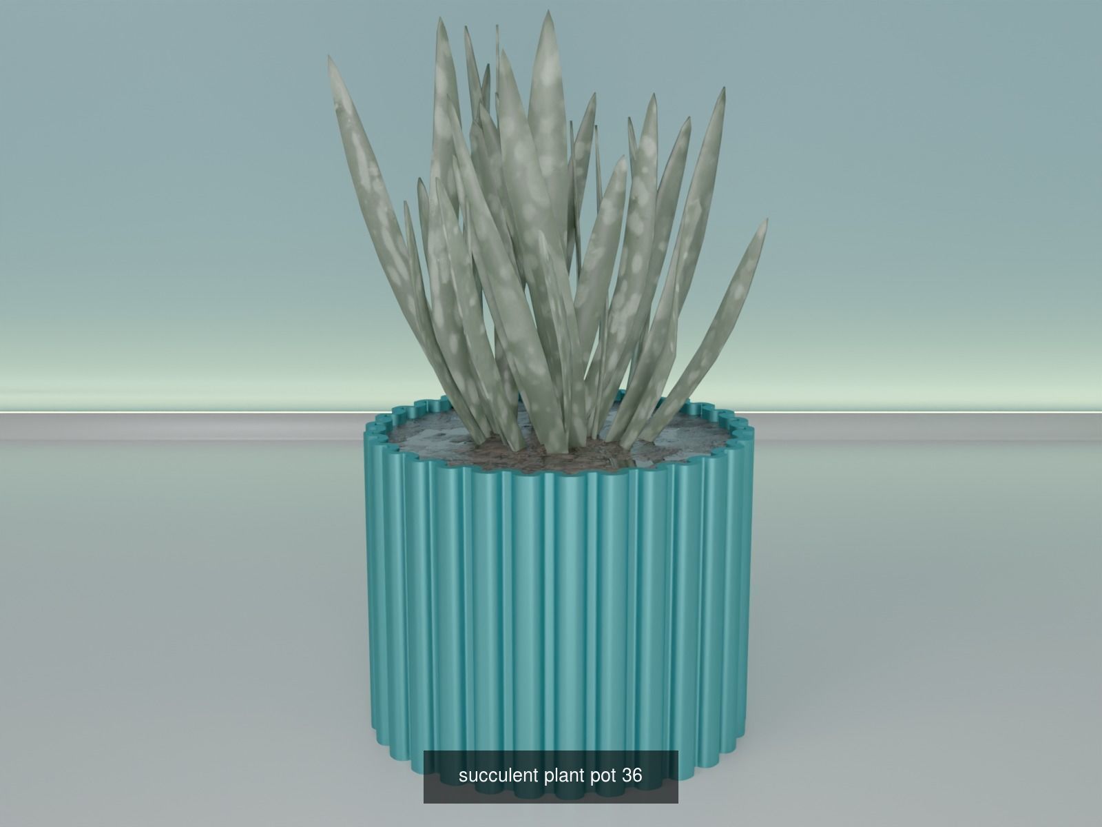 100 plant pot colection 3D Model Collection_50