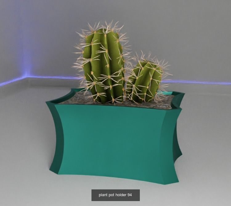 100 plant pot colection 3D Model Collection_104