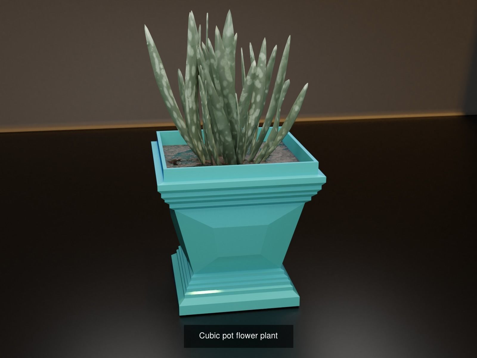 100 plant pot colection 3D Model Collection_17