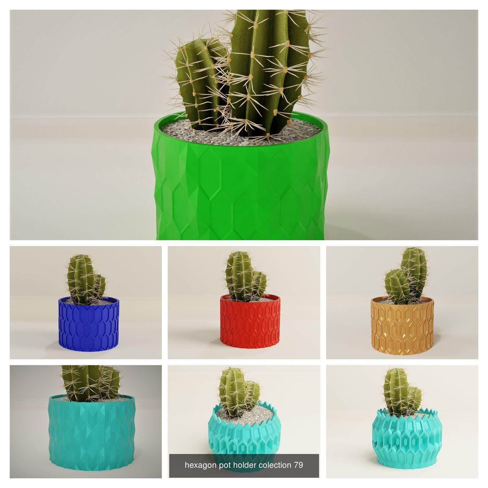 100 plant pot colection 3D Model Collection_89