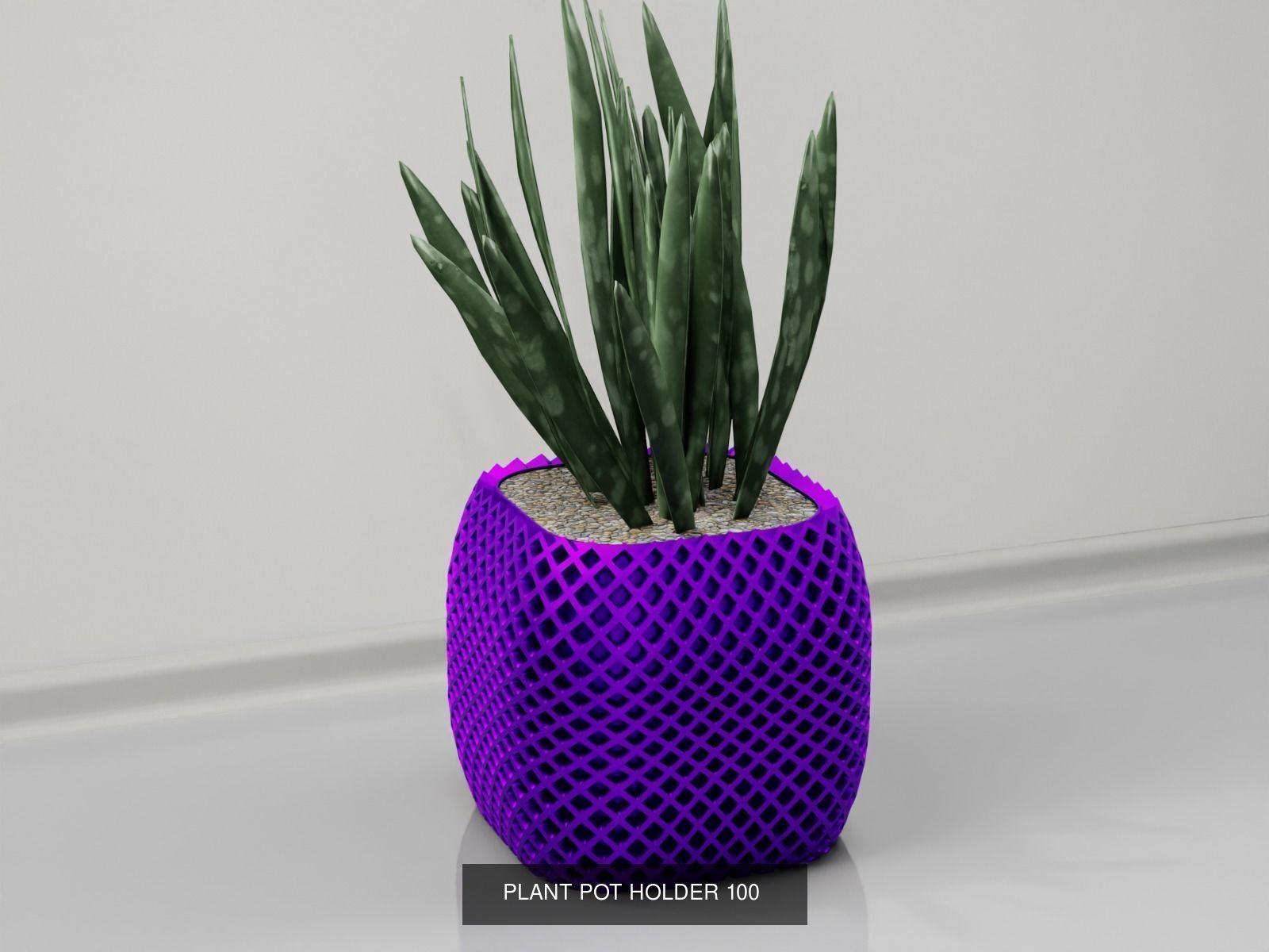 100 plant pot colection 3D Model Collection_110